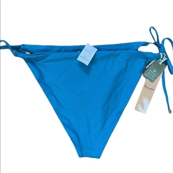 SWIM Systems Holly Tie Side Bikini Bottom in Pacific Blue Size Medium NWT - Picture 8 of 12